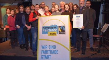 Urkundenübergabe Fair Trade Stadt Greifswald